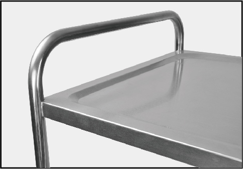 Carrito de comedor de cuatro capas de acero inoxidable Yapamit X1106 